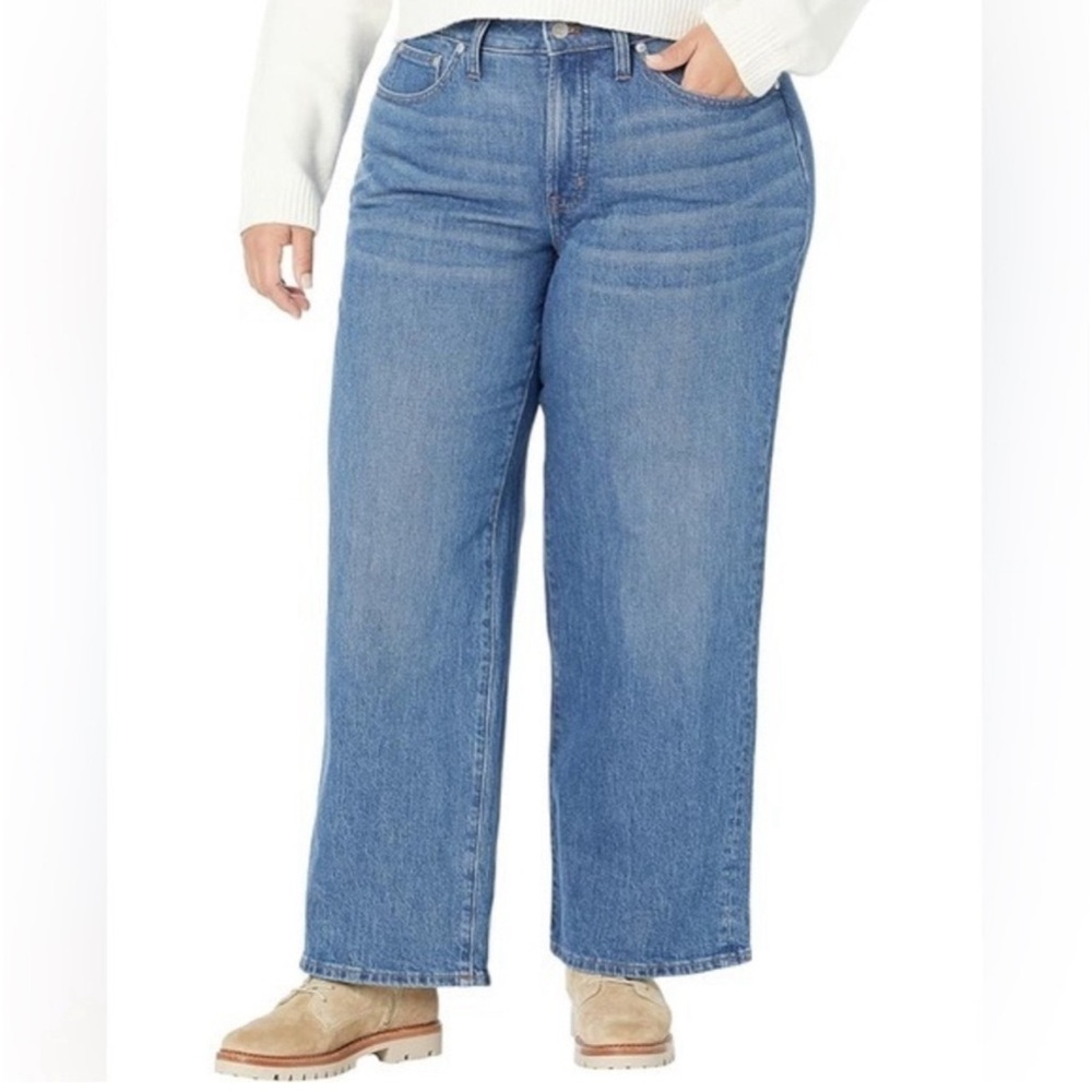 Madewell Plus Perfect Vintage Wide Leg Jeans in Leifland Wash